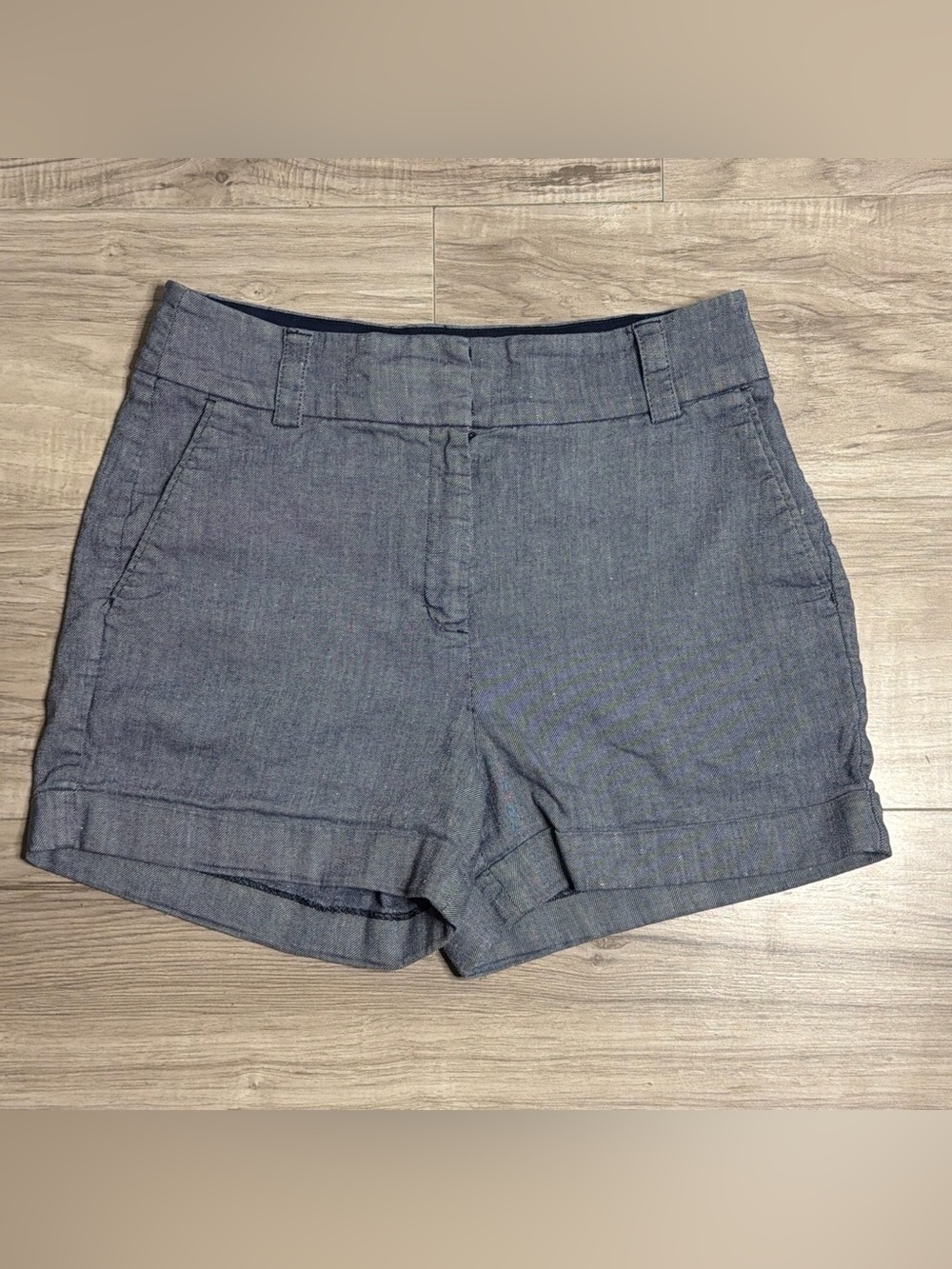Express Women's Charcoal High-Waist Cuffed Shorts